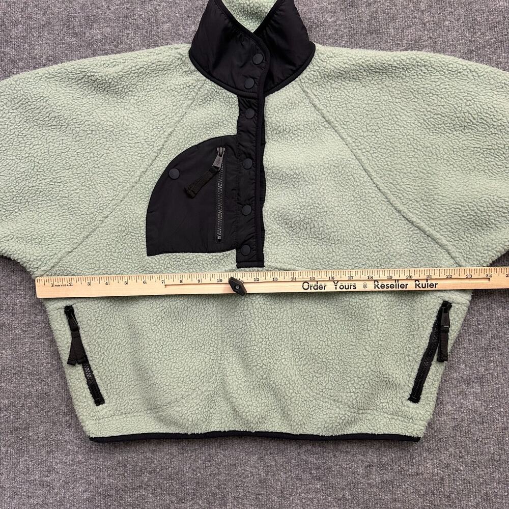 Free People FP Movement Women XS Hit The Slopes Aqua Haze Pullover Fleece Jacket - Picture 7 of 10